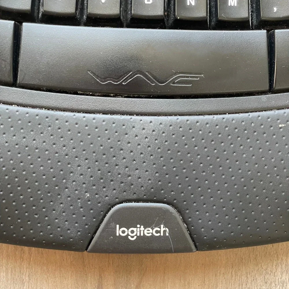 Logitech K350 Wireless WAVE Ergonomic Comfort Keyboard -‎ No USB Dongle *Tested*